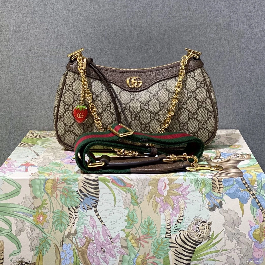 Gucci small bag-25*15.5*6cm shoulder Ophidia 0813